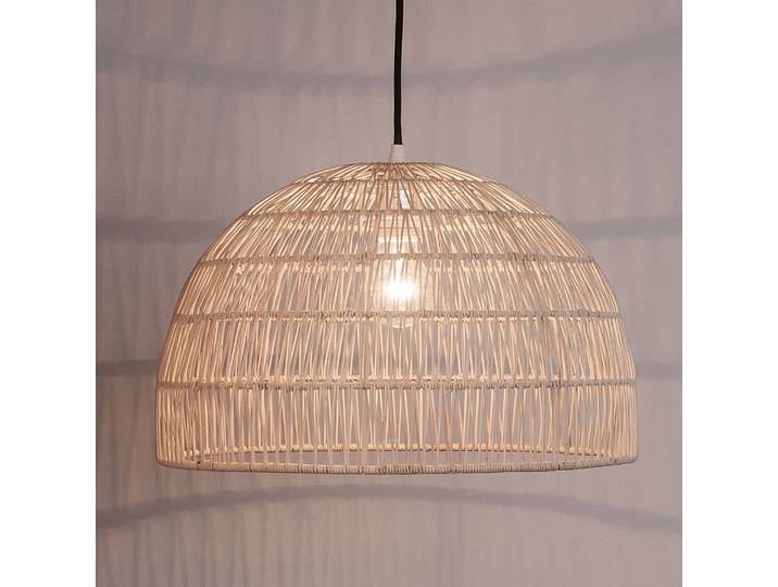 Suspension Melody type C Ø 40cm Beige/Beige Câble ABS, douille ABS, baldaquin aluminium, boîtier luminaire aluminium Ampoule