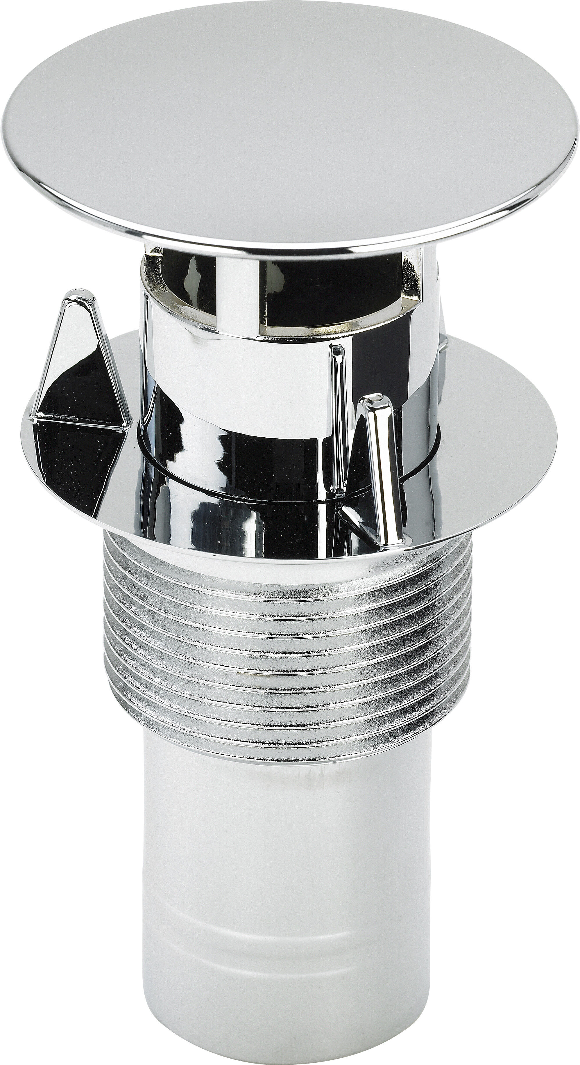 Viega tube vertical 613648 63x113mm, plastique chromé, avec corps de valve