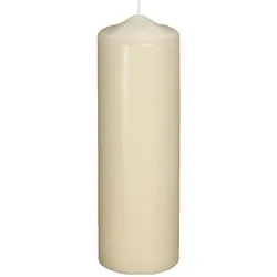 4x Knorr Prandell, Kerzen, Stumpenkerze 250x80mm creme
