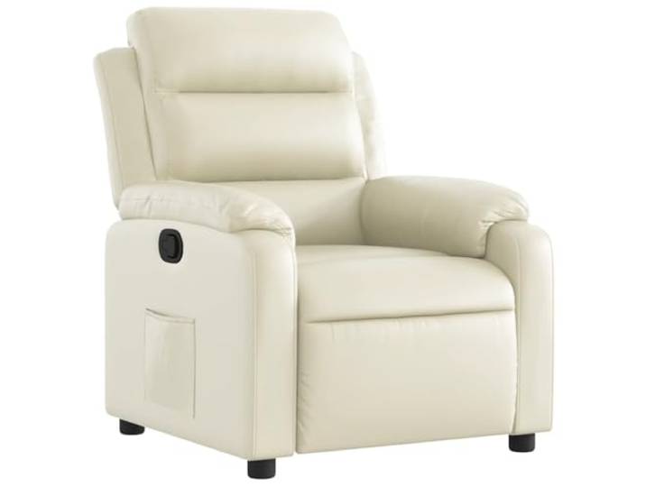 Makastle Relaxsessel Creme Kunstleder