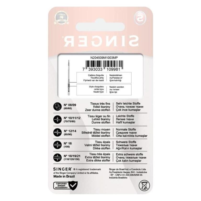 Singer Nadel N2045 -12/80 Blister 5St. Stretch (7393033109998)