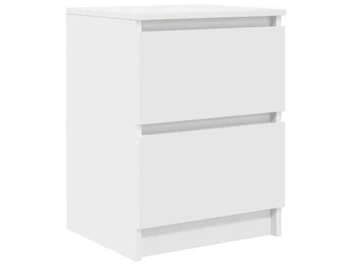 KUPTYERFG TV-Schrank Weiß 40x35x54 cm Holzwerkstoff Lowboard Kompakter TV-Ständer mit Fach für Schlafzimmer und Wohnzimmer, flexibel als Nachttisch nutzbar.
