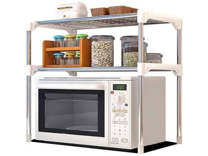 TEMPSA Etagères de cuisine meuble rangement cuisine support étagère micro ondes