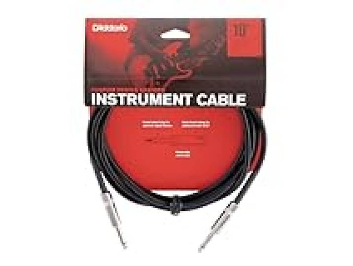 Planet Waves D'Addario Câble instrument tressé Custom, noir, 3 m