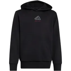 adidas Slogan Fleece Hoodie Jungen KX2475 - black 164