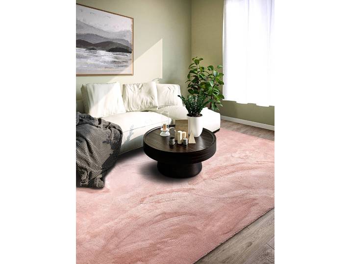 Hochflorteppich Leon 200 x 290cm Pink/Altrosa