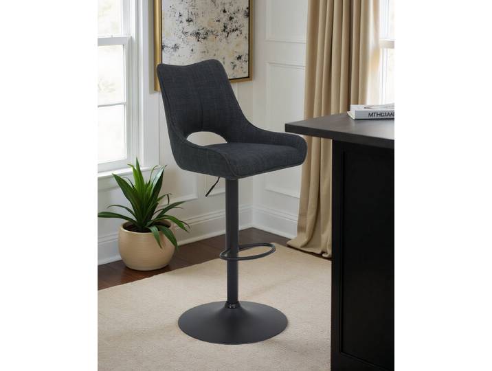 Barstuhl Rockport 2er-Set 50 x 96 x 57cm Anthrazit