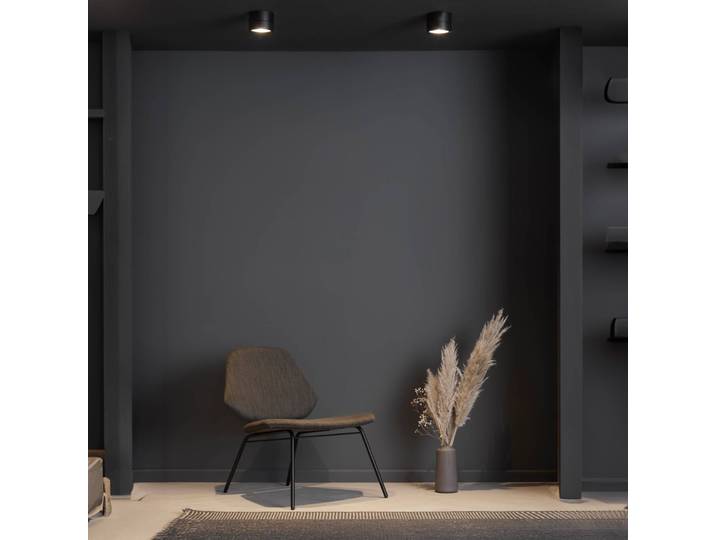LOOM DESIGN Ray LED-Deckenspot Ø9,3cm 13W schwarz Ray, dimmbar, schwarz, für Wohn- / Esszimmer, Aluminium, Modern