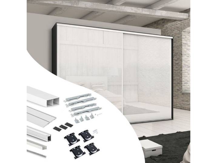 Kit ferrures armoire coulissante EMUCA 6018412 fermeture douce