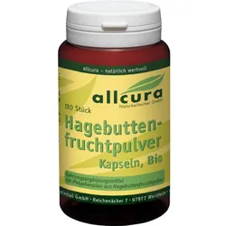 Hagebuttenfruchtpulver Kapseln Bio 180 ST