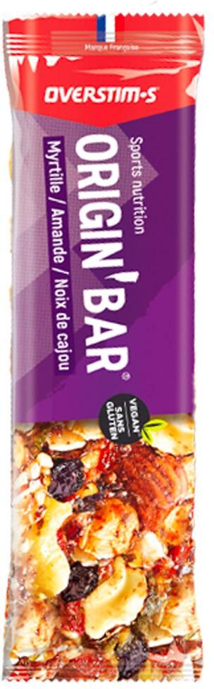 Overstims  - Origin Bar 40 g. Myrtilles Amande Noix De Cajou - Barre Energétique