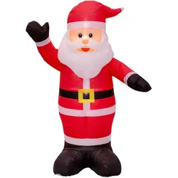 Aufblasbarer Santa Claus - rot|weiß|schwarz