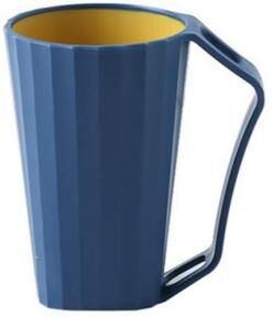 Everyday Crate Couple Portable Toothbrush Cup With Handle Hygienic Toothbrush Holder Cup For Travel & Home blue