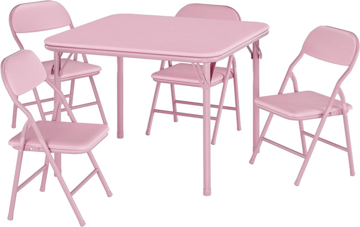 Opvouwbare kindertafel met stoelen voor spelen en leren