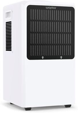 Waykar 130 Pints Dehumidifier with 6.6 ft Drain Hose, Large Dehumidifierfor Basement