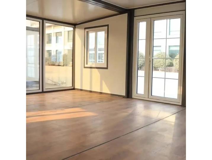 Maison mobile préfabriquée YG personnalisée 0206 avec murs en verre