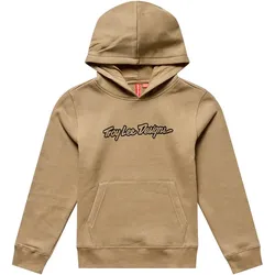 Troy Lee Designs Signature, Kapuzenpullover Jugend - Hellbraun/Schwarz - L