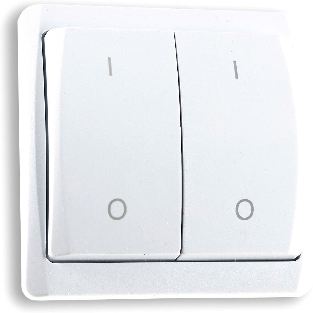 Isoled Ir-Panel Control 2-Fach Funk-Wandsender, Batteriebetrieben (A23 Nicht Enthalten)