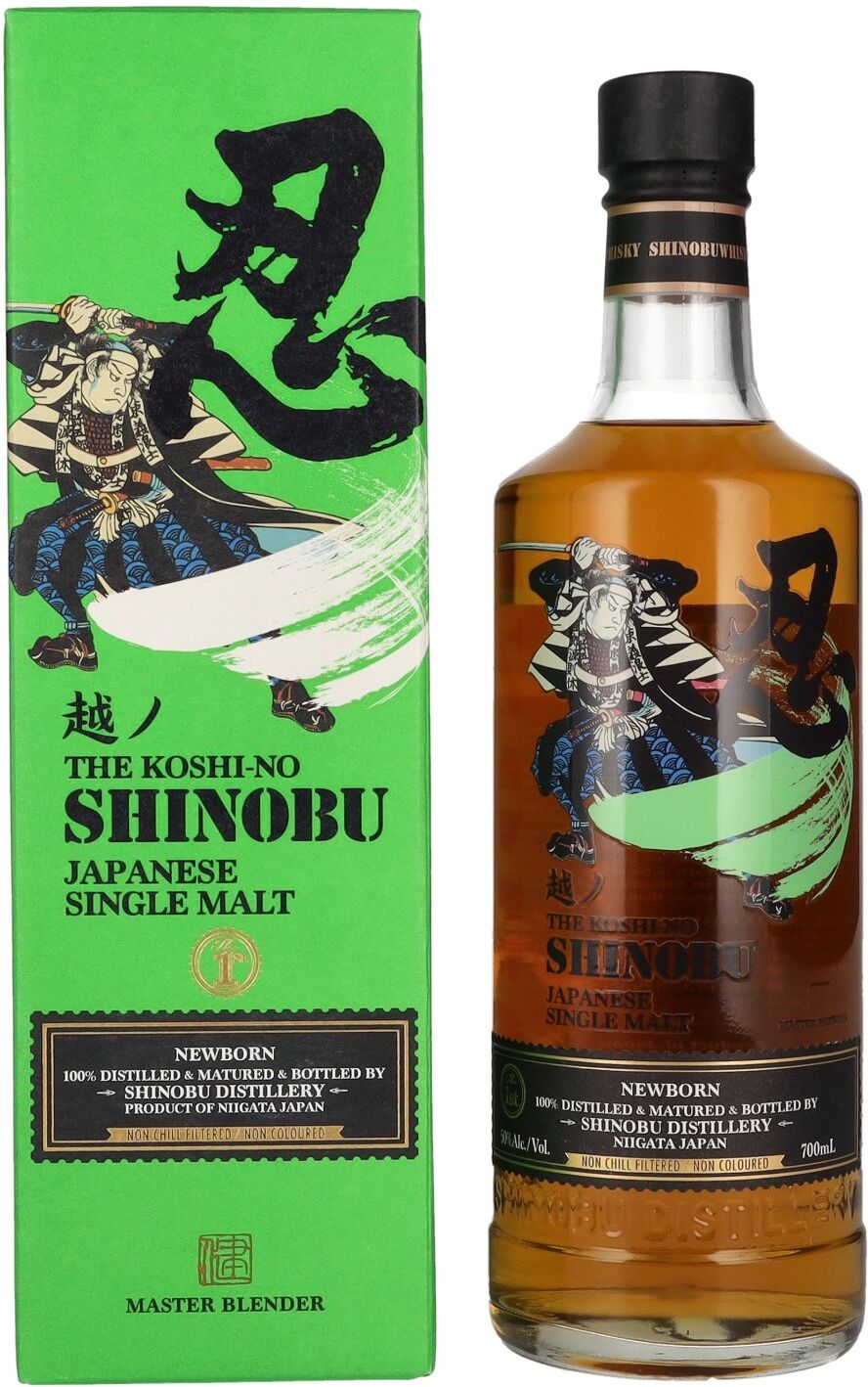 Shinobu Whisky The Koshi-No Shinobu Newborn Japanese Single Malt 50% Vol. 0,7l in Geschenkbox