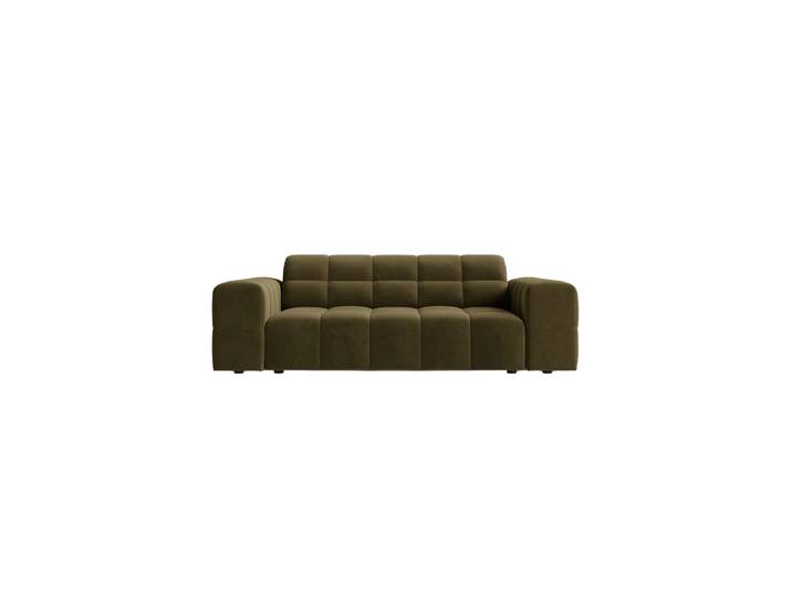 2-Sitzer Design Sofa „Chicago“ Samt Grün chosen by Bloomingloft