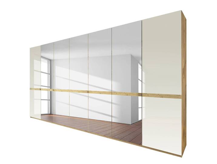 Armoire Barcelona V 350 x 236cm Marron 5 miroir