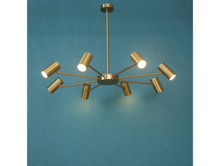 Lustres minimalistes nordiques plafond moderne lustre réglable salon Restaurant lumières projecteurs multi-têtes créatifs