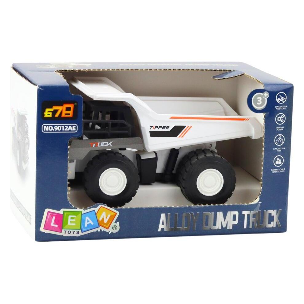 Lean Toys Lean Kipper Lkw Bau Metallteile Antrieb Weiss (65613190)