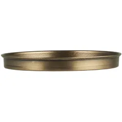 IB Laursen Kerzentablett aus Metall mit Kante, H1,5/ Ø13 cm, messing