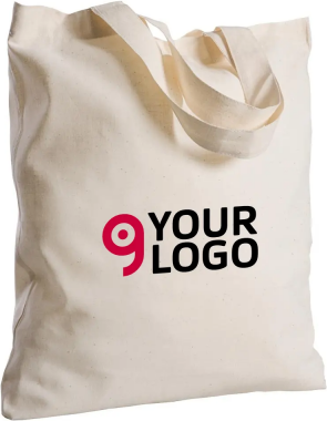 Borsa shopper cotone organico 100% manici corti naturale Personalizzate o neutre
