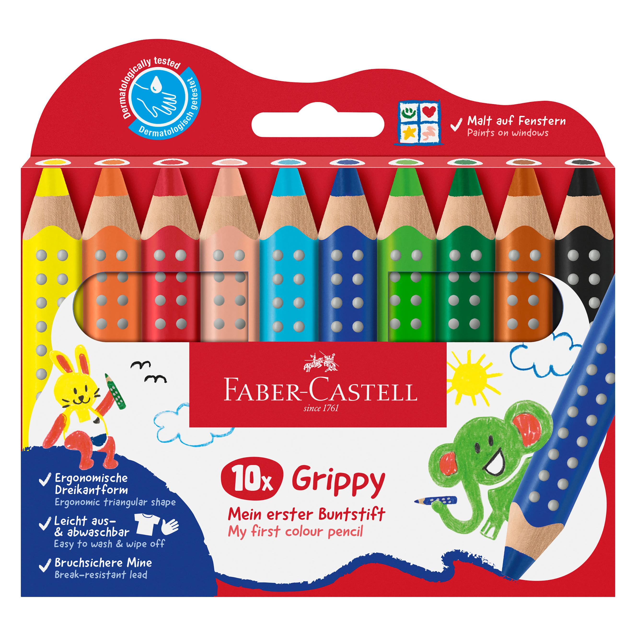 Faber-Castell Wachsmalstift Grippy (10x) (110624)