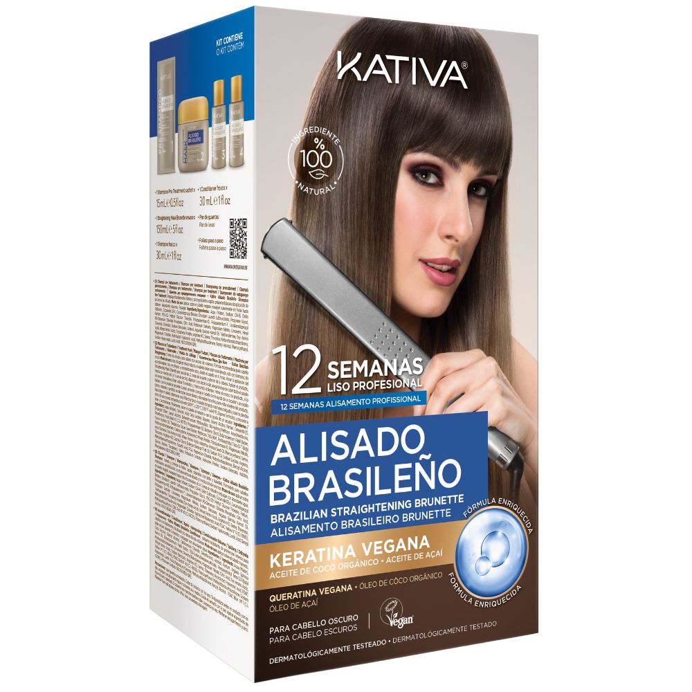 Kativa Brazilian Straightening Brunette with Vegan Keratin 1&nbsp;un.