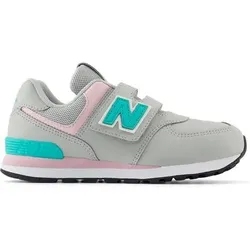 NEW BALANCE Kinder Freizeitschuhe 574 Hook & Loop, Größe 30 in Silber 574