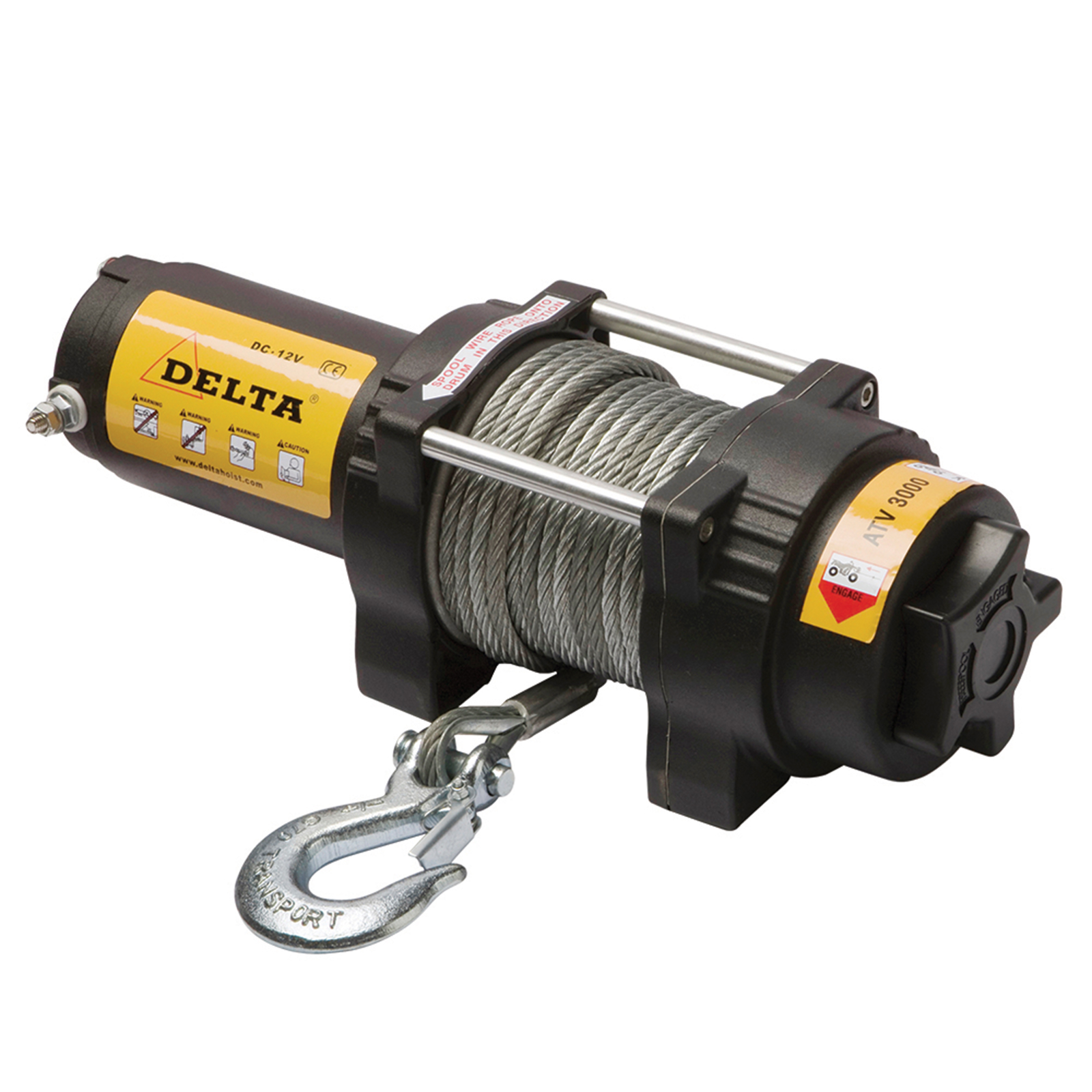 DELTA Elektrische Seilwinde ATV 12V ZH.0.ATV.3000.12