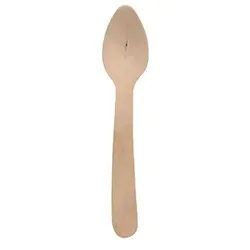 Papstar 250 Kaffeelöffel Holz `pure` 11 cm