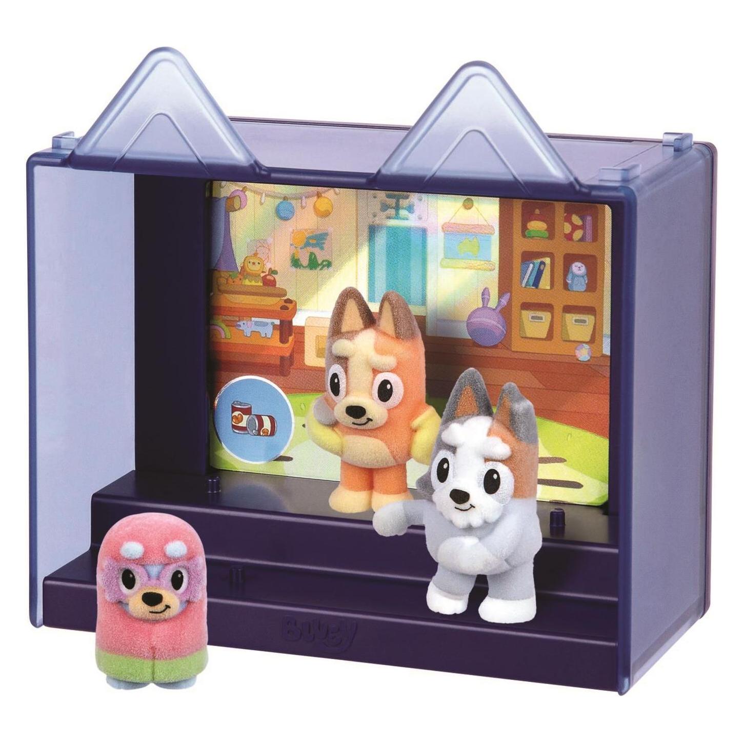 Moose BLUEY Fuzzies figurines 3-pack, CDU (90453)
