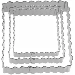 Westmark 3 Terrassen-Ausstechformen Quadrat gew.,4,5,6 cm, mit EAN, 35272291