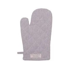 Krasilnikoff Ofenhandschuh Dünne Streifen, 29x18 cm, anthrazit