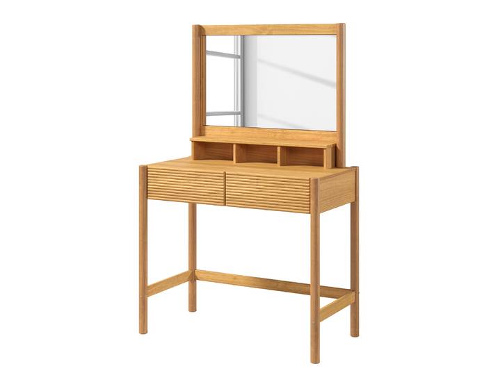 Coiffeuse massive KOORE 92 x 144 x 47cm Bois/Marron