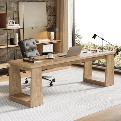 BLUEBELL "86.6"" Two Person Computer Desk, Large Modern Home Office Desk for 2 People"