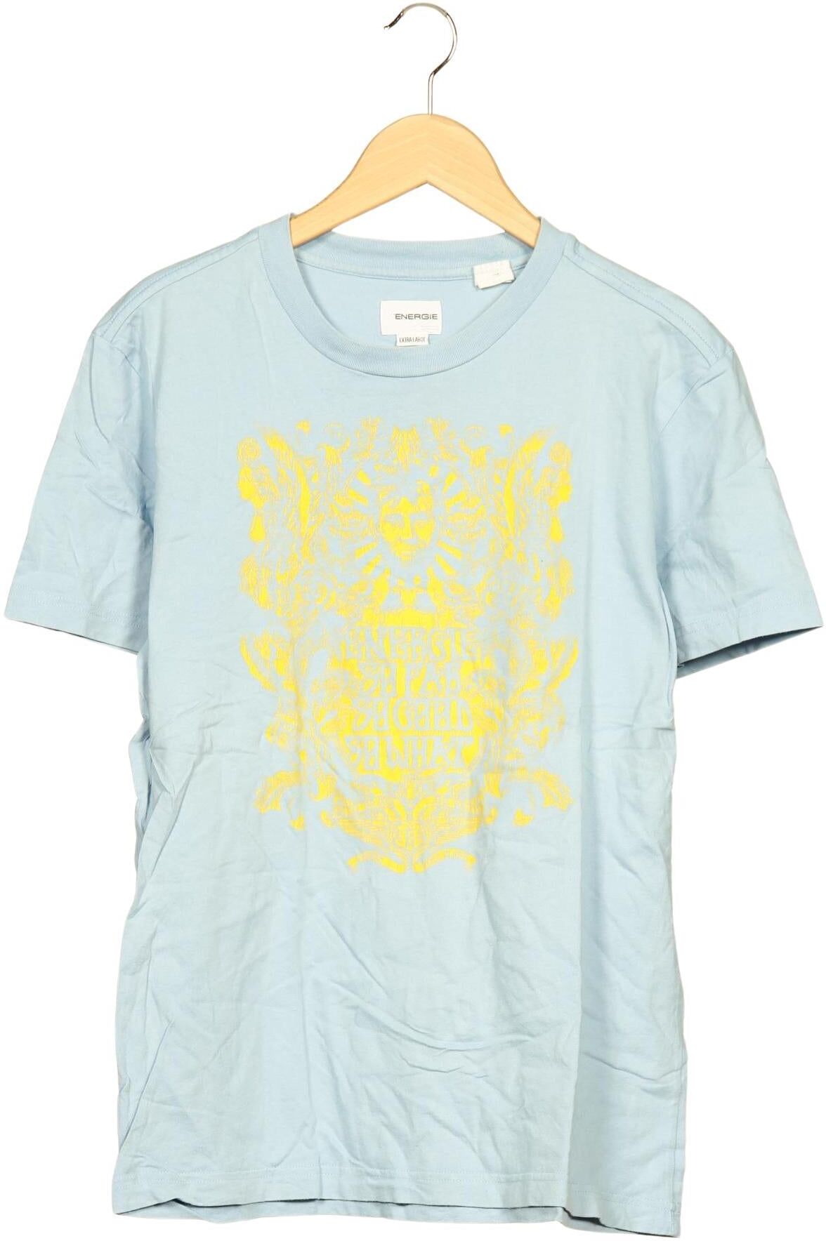 Energie Herren T-Shirt, Mehrfarbig, Gr. XL, Baumwolle - Second Hand