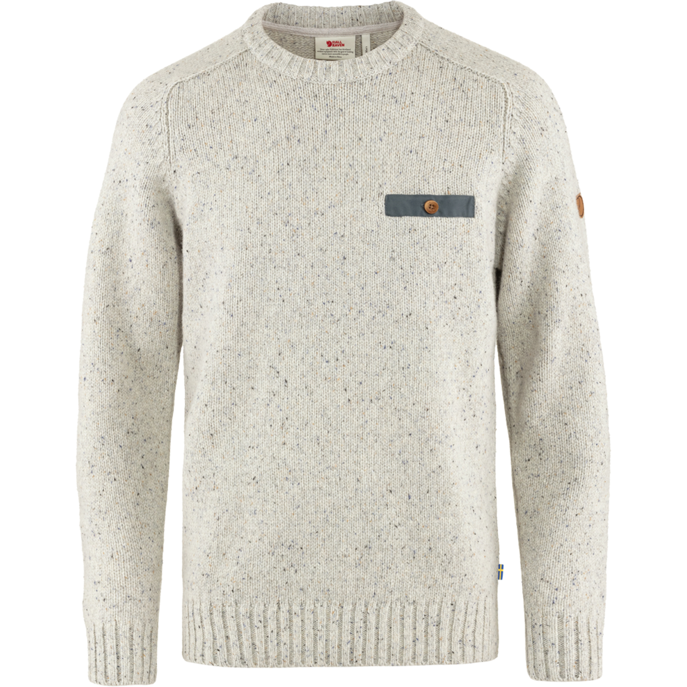 Fjällräven Lada Round-Neck Herren Pullover weiss Größe XXL Lifestyle Geruchsneutralisierend