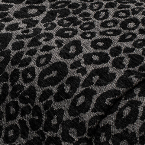 Möbel-Jacquard "Leo", grau/schwarz
