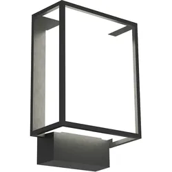 Nordlux LED Außenwandleuchte NESTOR, IP44, 8W 2700K 550lm 120°, schaltbar, schwarz / Diffusor weiß NORD-49041003