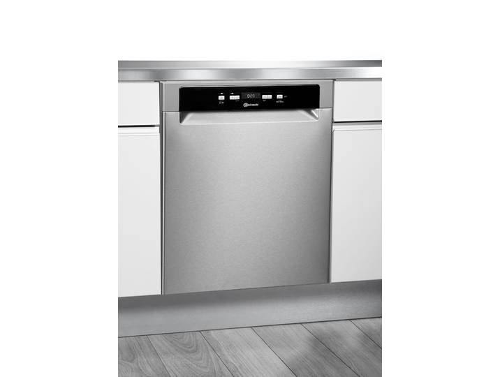 BAUKNECHT Unterbaugeschirrspüler OBUC ECOSTAR 5320 , Energieeffizienz: D, silber (edelstahl), B:59,8cm H:82cm T:59cm, Geschirrspüler, ActiveDry – automatische Türöffnung für perfekt getrocknetes Geschirr, Unterbaugeschirrspüler