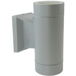 Fassadenleuchte 2xGU10 IP54 grau Wand Lampe Innen Außen up-Down-Beleuchtung BALEO MINI GTV LD-BA2GU10-0M