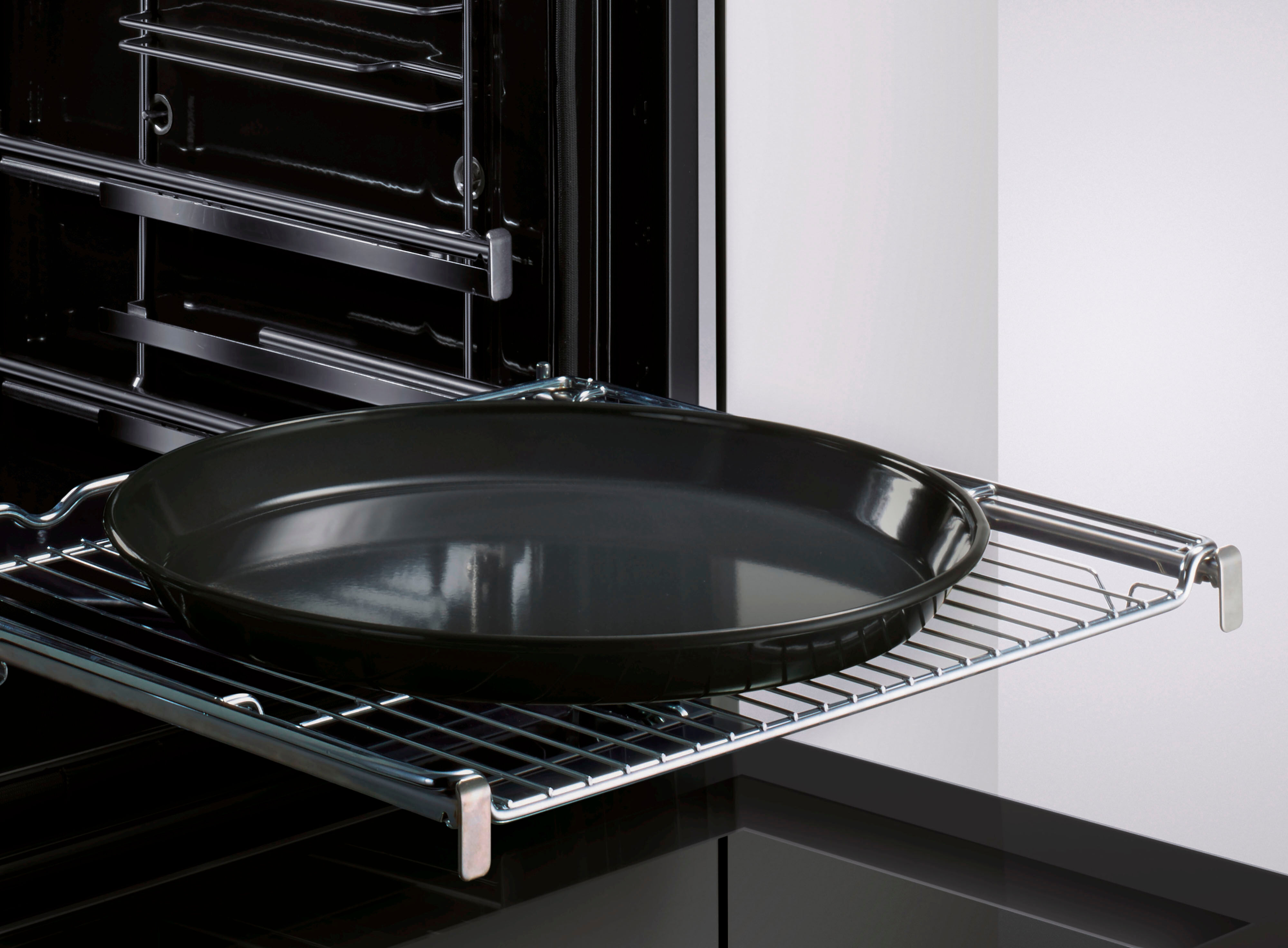 Bosch Pizzablech "HEZ617000", schwarz, Backbleche, emailliert, Pizzablech