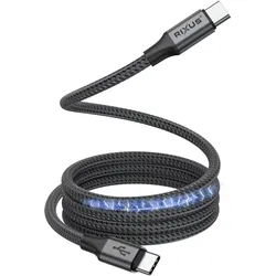 Rixus Magnetic Charging Cord USB-C To USB-C (USB 2.0, 60 W), USB Kabel