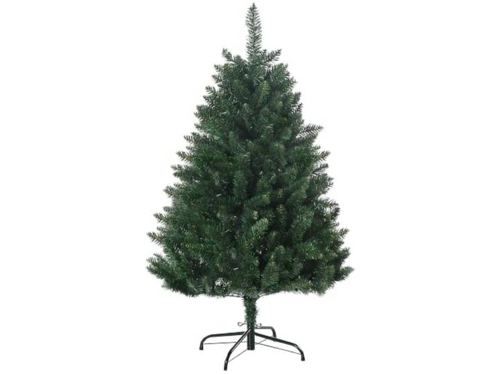 HOMCOM Sapin de Noël Artificiel 120H cm Pied Croix Acier Amovible Vert 305 Branches