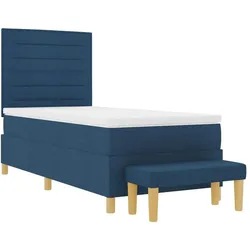 vidaXL, Boxspringbett, Inlunville (Linien-Design) (90 x 200 cm)