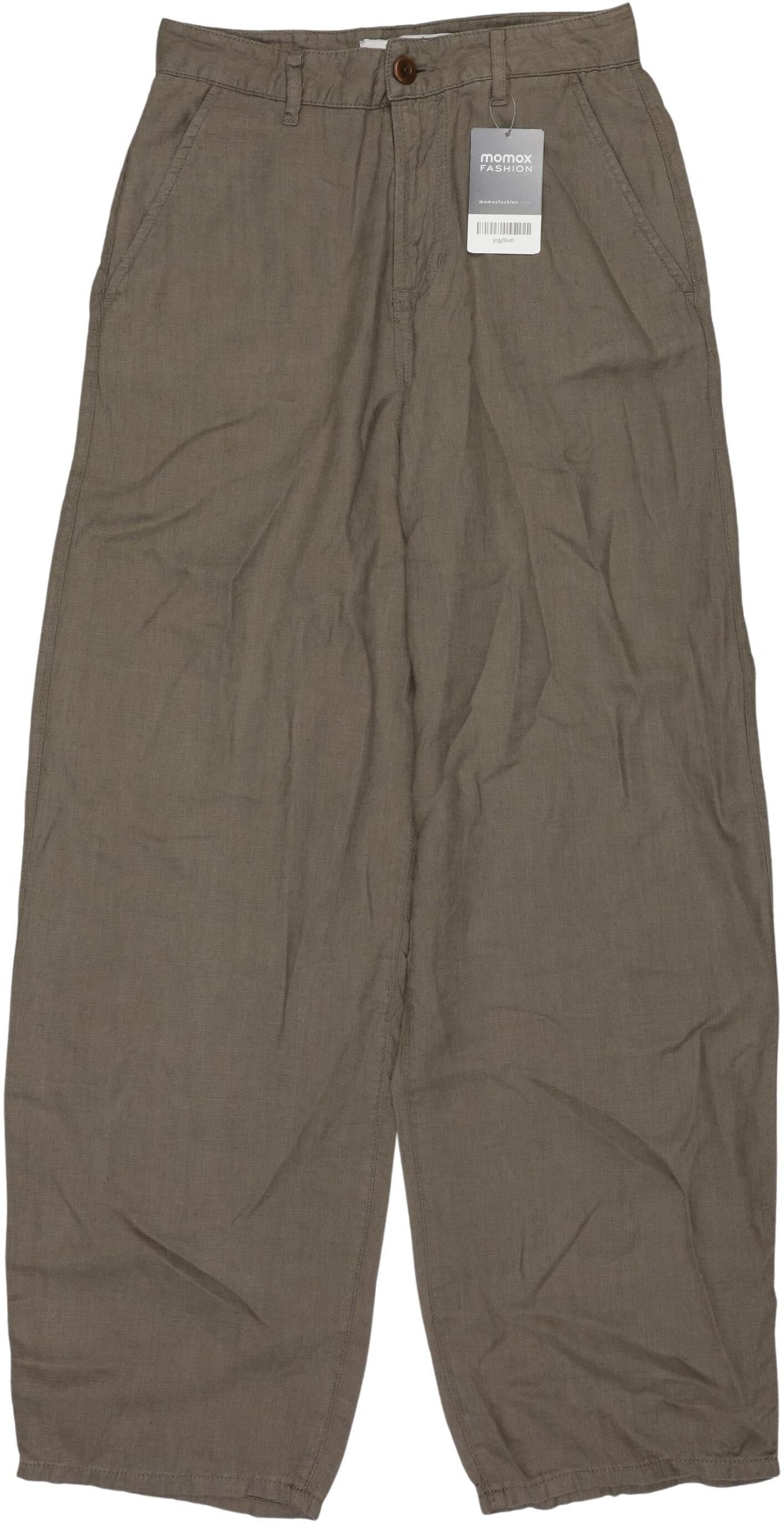 Kings of Indigo Damen Stoffhose, Braun, Gr. W25, Leinen - Second Hand